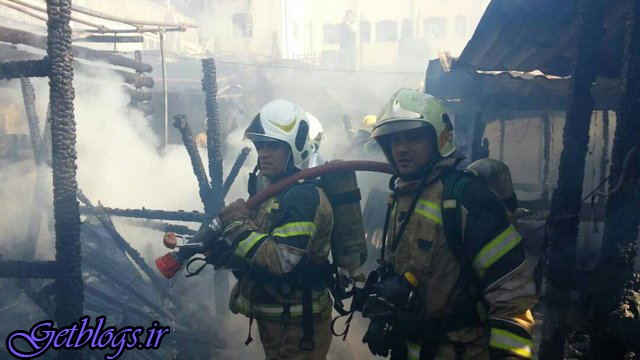 آتش‌سوزی و ریزش آوار در بازار پایتخت کشور عزیزمان ایران